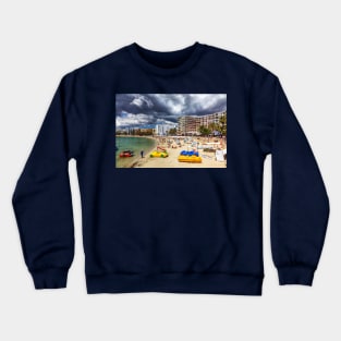 Santa Eulalia Beach, Ibiza Crewneck Sweatshirt